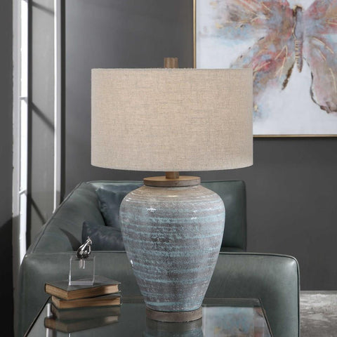Uttermost Uttermost Pelia Light Aqua Table Lamp