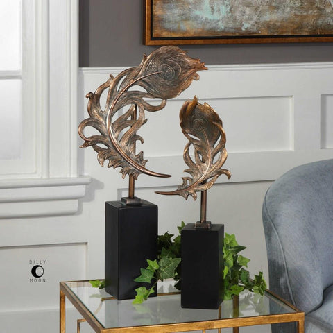 Uttermost Uttermost Quill Feathers Sculpture Set of 2