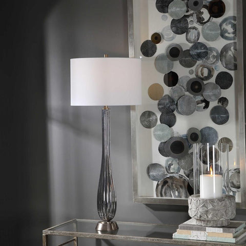 Uttermost Uttermost Reeve Gray Glass Table Lamp