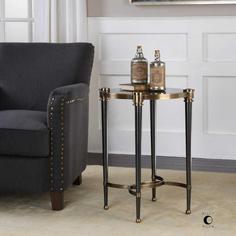Uttermost Uttermost Thora Brushed Black Accent Table