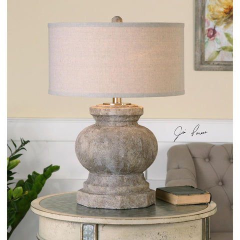 Uttermost Verdello Antiqued Stone Table Lamp