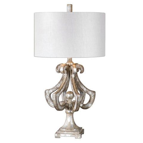 Uttermost Vinadio Distressed Silver Table Lamp